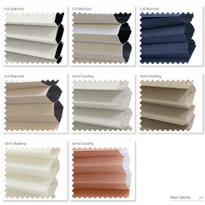 Persianas Opacas de Doble Nido de Abeja con Apertura Superior e Inferior <span class=keywords><strong>para</strong></span> Ventanas Francesas Integradas, Control Remoto, Poliéster, <span class=keywords><strong>para</strong></span> el Hogar - Product Image 2