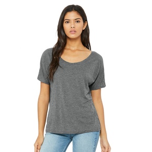 Mode Triblend femmes 8816 Bella + toile femmes Slouchy Tee mode Slouchy T-Shirt T-Shirt gris Slouchy T-Shirt respirant - Product Image 3