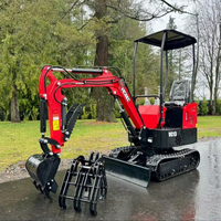 LIVRAISON GRATUITE VICSEC VC13 MINI EXCAVATRICE HYDRAULIQUE 13HP LAME DE REMPLISSAGE ARRIÈRE BUCKET AVEC DENTS Pouce manuel EPA CE Hydraulique auxiliaire