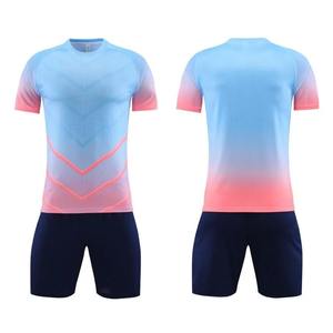 Conjunto de Camiseta de Fútbol de Manga Corta para Hombre de Alta Calidad, Uniforme de Fútbol para Adultos, Nombre Personalizado, Número DIY, Logotipo Personalizado, Colores Personalizados - Product Image 5