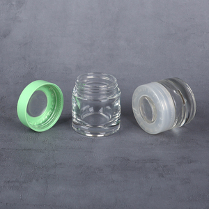 Pot de rangement cosmétique en verre opale blanc de luxe, durable, de qualité alimentaire, personnalisé, avec loupe, à l'épreuve des enfants et des UV, pour poudre libre – Vente en gros - Product Image 5