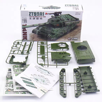 Toptan 1/100 ölçekli dünya savaşı askeri ordu zırh savaş tankı M1A2 leopar 99A1 4D monte Model oyuncak seti yapı taşı seti