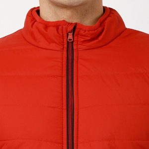 Lightweight Stand Collar Outerwear Full Zip Coats with Pockets Puffer Jacket Custom <b>Waterproof</b> Hooded Jacket - Product Image 5