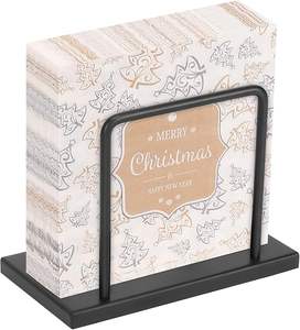 Porte-serviettes en métal classique de luxe de haute qualité, support de table, cuisine, salle à manger, rangement de papier debout, comptoir, taille personnalisée - Product Image 1