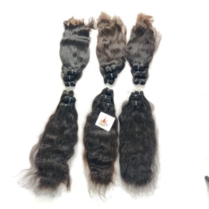 ผมต่อแบบหลวมสีธรรมชาติสำหรับคนอินเดียวิกต่อผม100% - Product Image 5