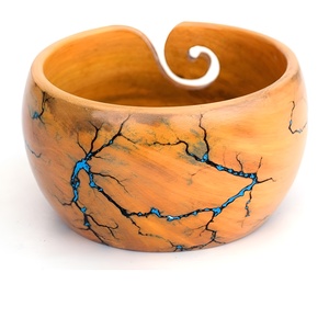 Elegante cuenco de hilo de resina hecho a mano por artesanos indios con cuenco de resina de primera calidad para tejer y ganchillo - Product Image 3