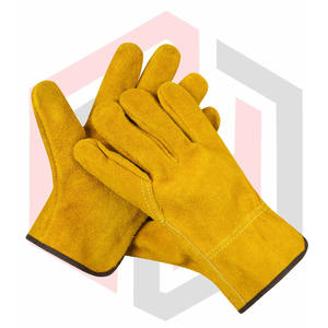 Ventas calientes Trabajo industrial Horno resistente al corte Guantes DE TRABAJO anticalor De cuero resistente - Product Image 1