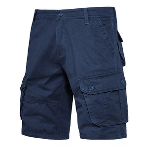 Pantalones Cortos Cargo Holgados para Hombre, Lisos, Casuales, Talla Grande, con Bolsillos - Product Image 1