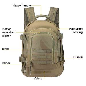 Sac à dos tactique imperméable et isolé Spofit avec poche à eau de 3L pour la randonnée, le camping, le cyclisme et la course à pied - Product Image 1