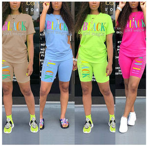 Tenues de sport d'été pour enfants en gros T-shirt et short à séchage rapide en tissu éponge tissé de couleur unie - Product Image 5