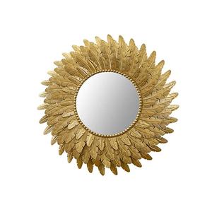 Espejo de pared de metal con forma ovalada, decoración para el hogar y hotel, tamaño personalizado, buena calidad, al por mayor - Product Image 2