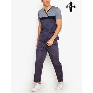 Uniforme de hospital Diseño elegante Precios baratos Personal de enfermera quirúrgica Tela tejida Color personalizado de alta calidad para hombres - Product Image 5