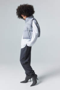 2025 Women's Oversized Gray Sweatpants Sports Joggers with <b>Elastic</b> Waist Closure High Waisted Wide Leg Trousers Joggers - Product Image 3