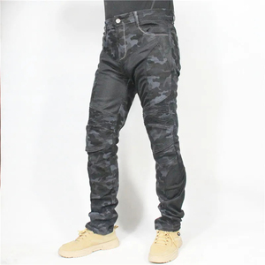 Jean de motocross camouflage approuvé, respirant, séchage rapide, avec protections de genoux amovibles, polyester/coton, sans manches, pour homme - Product Image 3