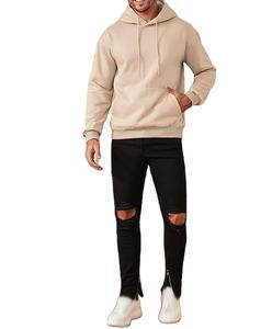 Men's Winter Casual Cotton Fleece Digital Printing <b>Towel</b> Embroidery Boxy Hoodies Pullover Sweatshirts Drawstring Long Sleeve - Product Image 3