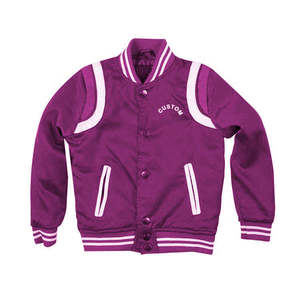 Chaqueta universitaria de satén para hombre, chaqueta de béisbol de bombardero con logotipo de equipo personalizado, suministro de fábrica - Product Image 6