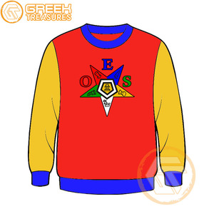 Commande personnalisée de l'étoile de l'Est sweat-shirt brodé en molleton de coton pull de haute qualité vêtements grecs OES sweat-shirts - Product Image 4