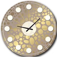 Horloge murale mécanique simple moderne en métal de luxe, étanche, pour hôtel, maison et salon