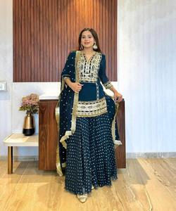 Salwar kameez indien pakistanais prêt à l'emploi costume en coton pour femmes cousu robes de femme élégantes - Product Image 3