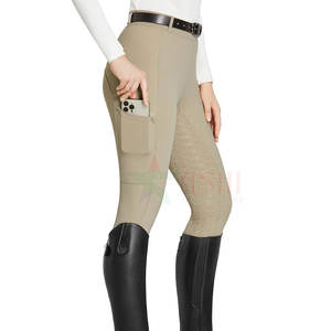 กางเกงขี่ม้าผู้หญิงแบบกันน้ำ กันลม ผ้ายืด/โพลีเอสเตอร์ ทรงเอวกลาง ผลิตโดยโรงงานโดยตรง ขายส่ง - Product Image 4