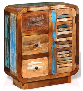 Aparador Tradicional de Madera Maciza con Patas de Metal para Sala de Estar, Oficina, Cocina y Uso en Hoteles - Product Image 1