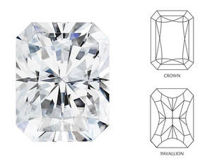 Respetuoso con el medio ambiente Radiante Corte brillante Diamante cultivado en laboratorio Color DF Claridad VS1 VS2 IGI Diamantes pulidos certificados - Product Image 2