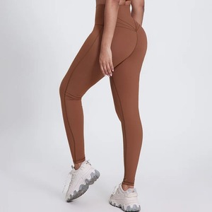 Women's High-Waist Seamless Sportswear Tights Fitness Yoga Pants with Mid Leg Coverage Essential Gym <b>Leggings</b> for Women's Sports - Product Image 4