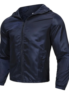 Men's Custom Canvas Jacket for Outdoor Activities Stand Collar Windbreak Waterproof Detachable Hood Breathable Winter Season - Product Image 2