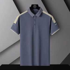 Camiseta de Cuello Redondo para Hombre, Corte Regular, 100% Algodón, Diseño Personalizado, Patrón Liso, Secado Rápido, Transpirable, Informal, Ropa de Calle para Verano - Product Image 3