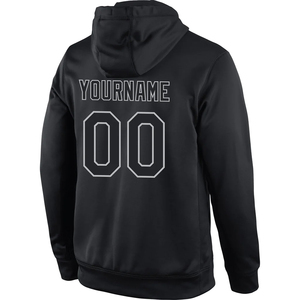 Sudaderas con Capucha Personalizadas de Buena Calidad 2026 para Hombre, Sudaderas con Capucha a Rayas y Lisas, Sudaderas con Capucha Elegantes en Venta, Sudadera con Capucha de Manga Negra - Product Image 3
