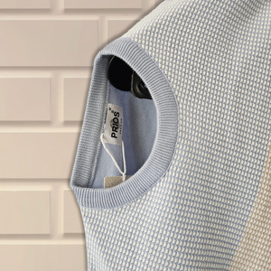 เสื้อสเวตเตอร์ขนสัตว์คอโปโลสำหรับผู้ชายเสื้อชุดเดรสลำลองแบบถักทรงสลิมฟิต - Product Image 4