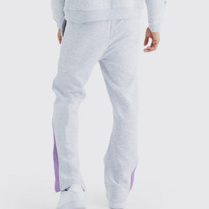 Ropa de hombre Traje de sudor apilado 100% Algodón Logotipo personalizado Pantalones de chándal acampanados y conjunto de Sudadera con capucha - Product Image 6