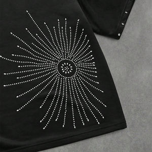 เสื้อยืดผู้ชายคุณภาพพรีเมียมขายส่ง ผ้าฝ้าย 100% ประดับคริสตัล ระบายอากาศได้ดี ผ้าถัก ปรับแต่งได้ สวมใส่สบายๆ - Product Image 5
