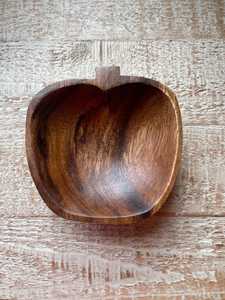 Wood <b>Bowl</b> Decorative Apple Shape Popular design Wholesale Dinnerware Best Selling Wood <b>Bowl</b> - Product Image 3