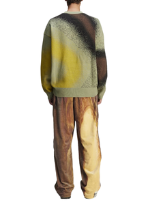 Pull en tricot à col rond pour hommes Pull doux à manches longues avec couleur abstraite Splash Design Casual Winter Autumn Fashion Top - Product Image 3