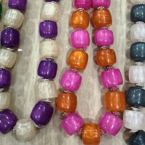 Collar de cuentas de resina de alta calidad, artesanías, el mejor fabricante, collar de joyería de resina, ropa de fiesta para mujer y niñas - Product Image 2