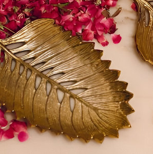 Plateau de feuilles d'or de première qualité pour accessoires d'hôtel service de table plat de feuilles prix direct d'usine - Product Image 3