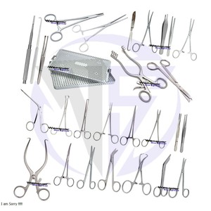 Instrument de chirurgie cardiaque Instruments de chirurgie thoracique et vasculaire cardiaque général Ensemble cardiovasculaire majeur avec porte-aiguille - Product Image 4