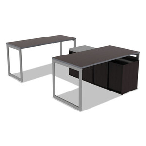 Alera ALETT6024EW Tablero de mesa laminado reversible rectangular color espresso/nogal, 59,38 pulgadas. X 23.63 Pulgadas Para mesas de comedor - Product Image 4