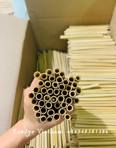 Biodegradable Bamboo <b>Straws</b> Replace <b>Disposable</b> Plastic <b>Straws</b>/ Bamboo Drinking <b>Straws</b> Set With Brush Cleaning in ECO2GO VIETNAM - Product Image 6