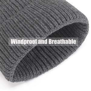 หมวกถักผ้าแจ็คการ์ดสำหรับฤดูหนาวหมวกถักลายโลโก้ทั้งหมดสำหรับฤดูหนาว - Product Image 5