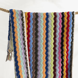 Toalla turca hecha a mano Multicolor pompón de lujo modelo Baño y juego de tamaños de mano Hammam Hamam. - Product Image 6