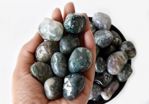 Piedras de Ágata Musgosa Ovaladas Ecológicas de Primera Calidad, Grado AAA, 1 kg, para Meditación y Decoración del Hogar, Anshul Impex - Product Image 3
