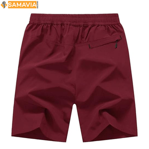 Pantalones cortos deportivos informales de malla para hombre, ropa deportiva ligera de secado rápido para gimnasio y entrenamiento, lienzo, decoración de patrón sólido para correr - Product Image 2