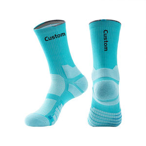 Chaussettes de basket-ball de compression confortables avec logo personnalisé, antidérapantes, respirantes, pour sports de plein air, chaussettes de basket-ball d'élite - Product Image 4