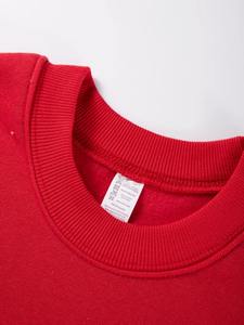 Automne hiver femmes sweat à capuche solide mode chaud polaire pull doux respirant o-cou sweat décontracté surdimensionné femme vêtements - Product Image 5