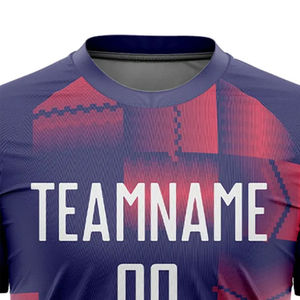 Ensemble de maillots de football personnalisés imprimés par transfert thermique, antibactériens, à séchage rapide, avec des caractéristiques de maillots d'entraînement en polyester 100% - Product Image 4