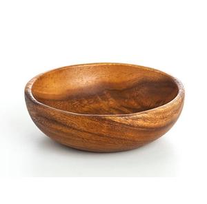 Bol à salade en bois d'acacia de qualité supérieure | Bol de service écologique pour la maison et le restaurant - Product Image 1