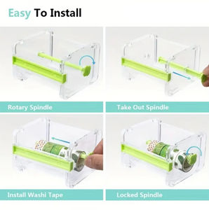 Herramientas Profesionales DRAGONLASH para Extensión de Pestañas, de Alta Calidad, Hechas a Máquina, con Banda de Algodón Negra y Dispensador de Cinta de Colores - Product Image 6