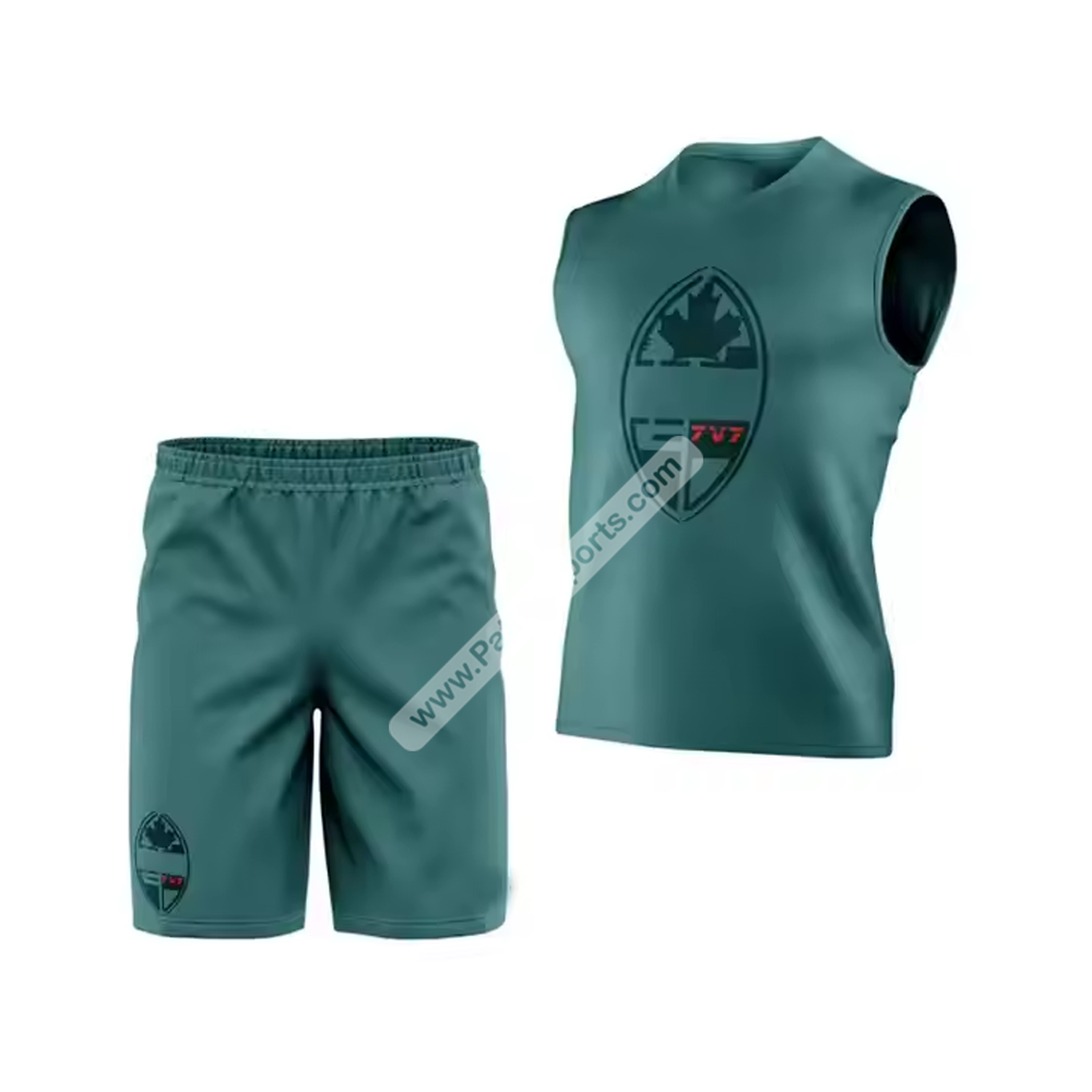 Custom Men & Youth 7V7 Sublimation Football Uniform Custom Compression 7on7 Uniform Game Jerseys Stretchy 7 on 7 Shorts OEM